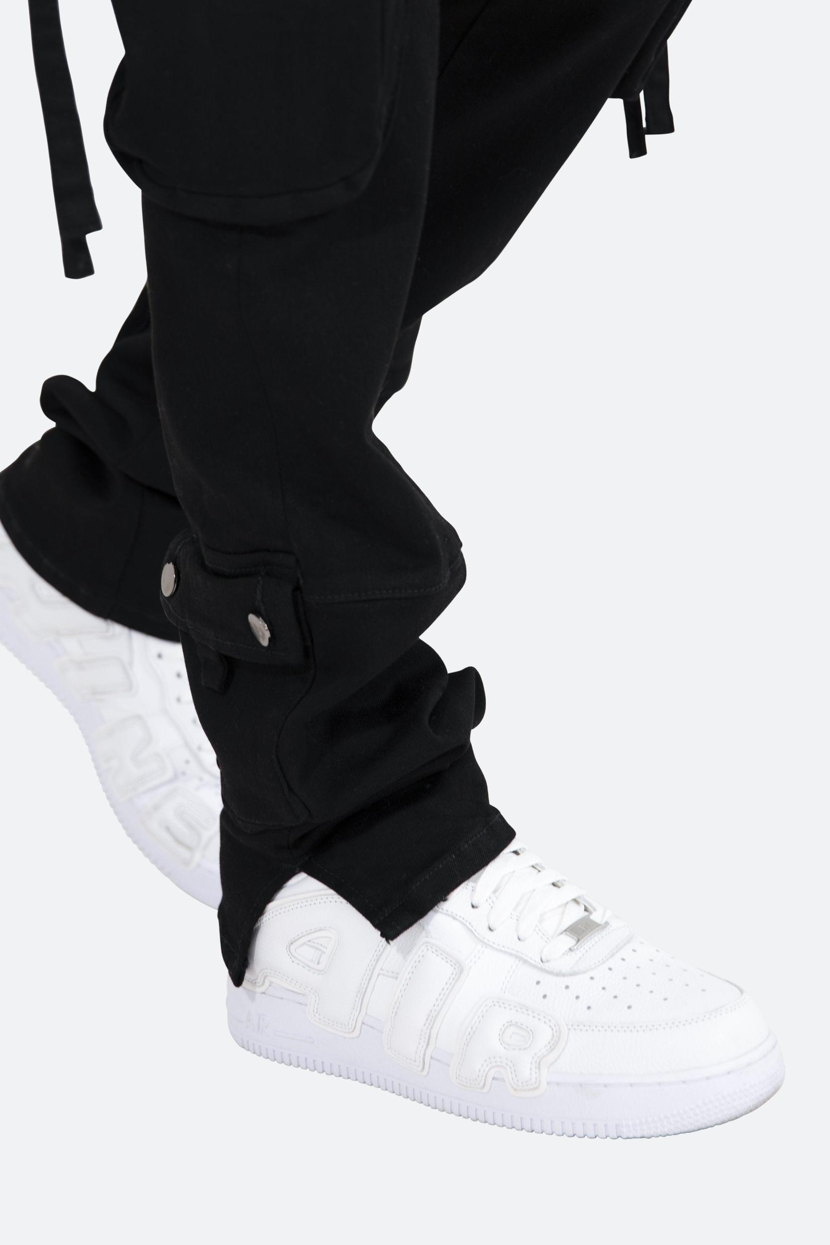 D152 Cargo Straight Denim - Black Product Image