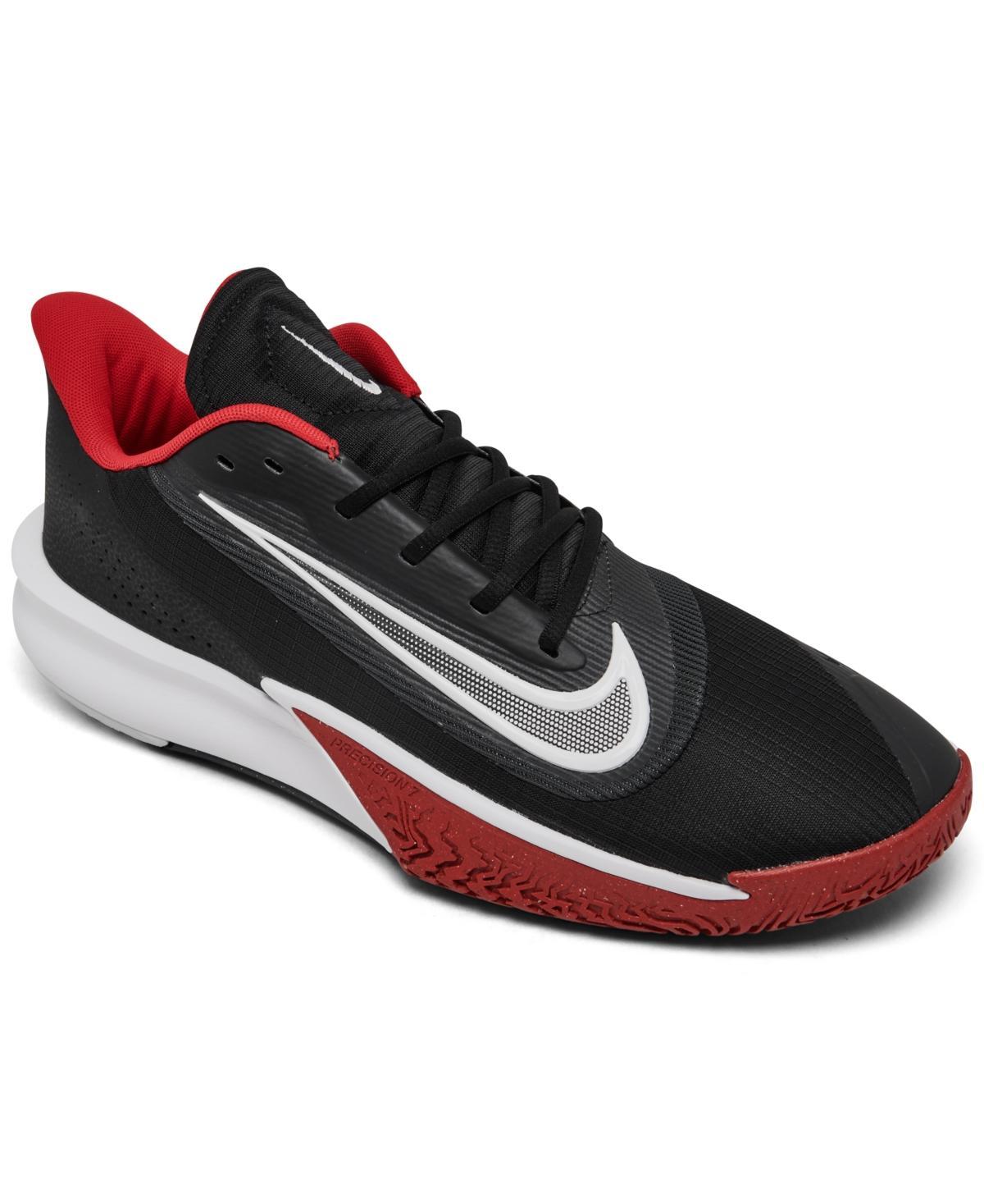Nike Precision 7 Red White Black Men's Basketball Shoes, Size: 10.5, Black White Red Product Image