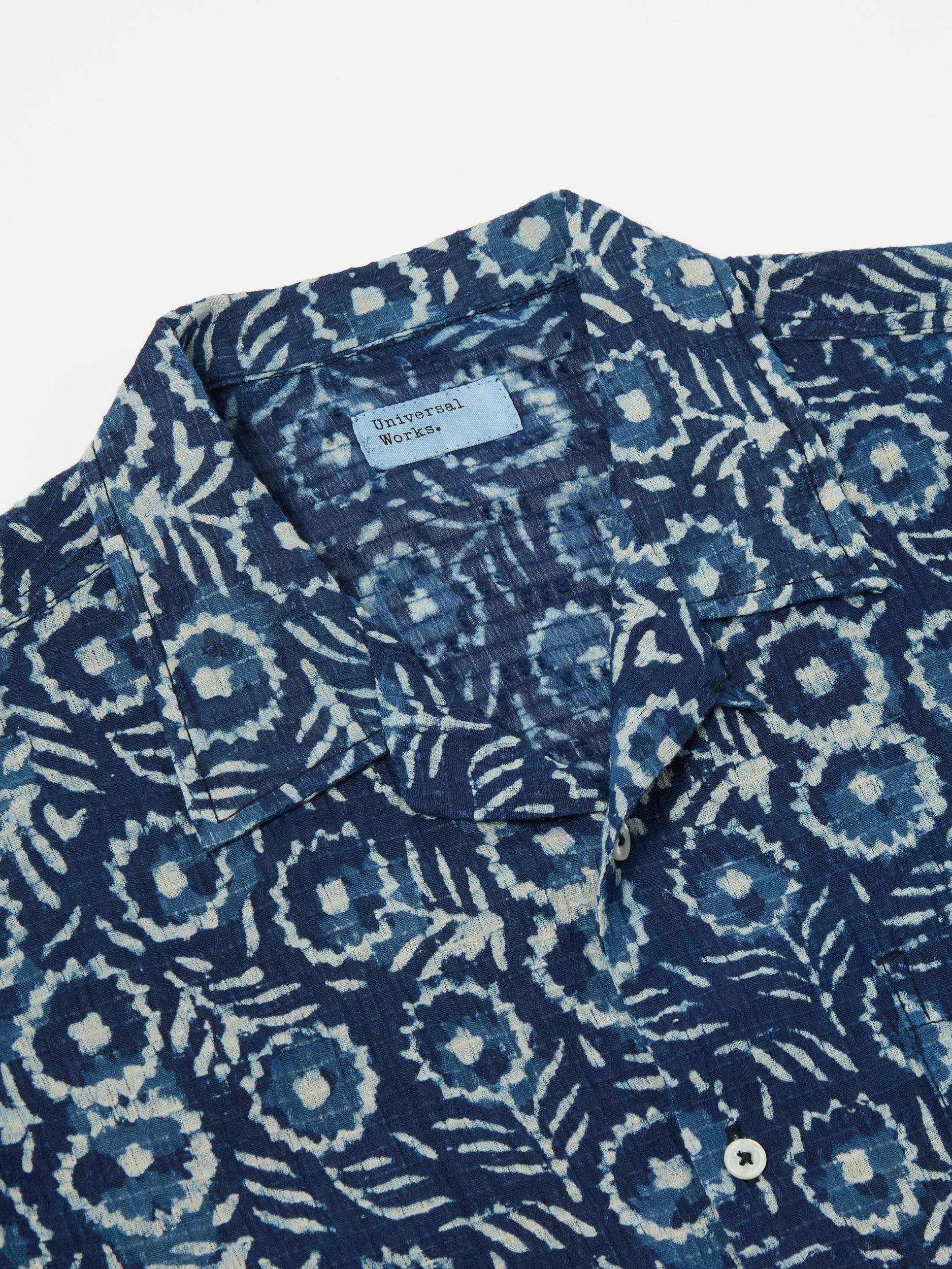 Universal Works Road Shirt in Indigo Winston Ripstop Product Image