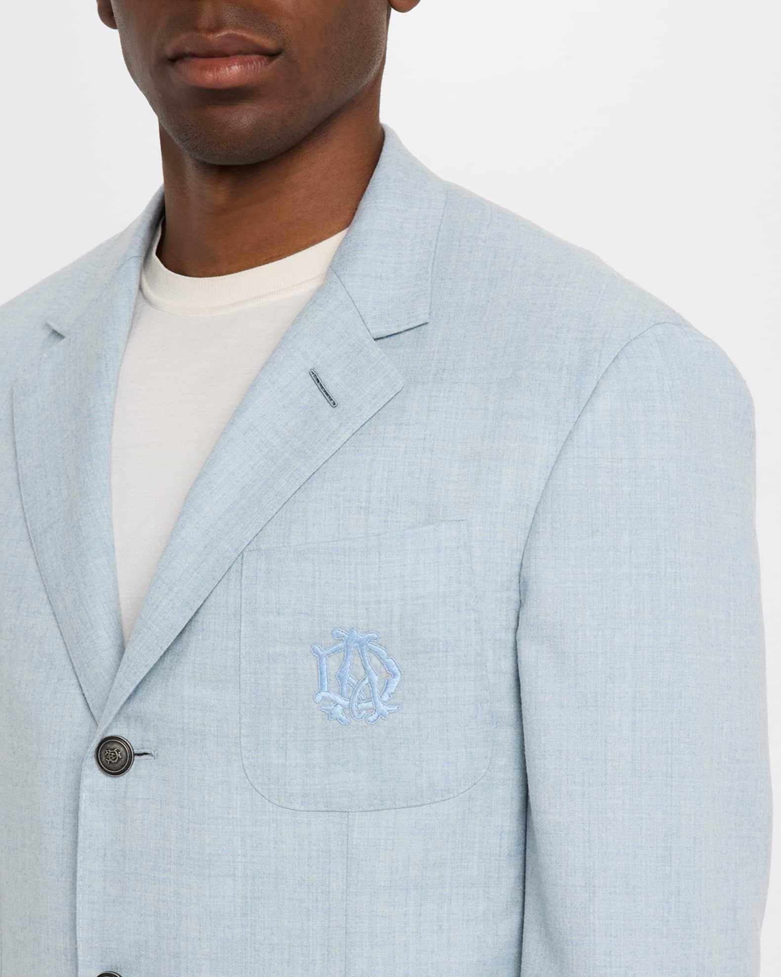 Mens Wool Flannel Single-Breasted Sport Coat Product Image