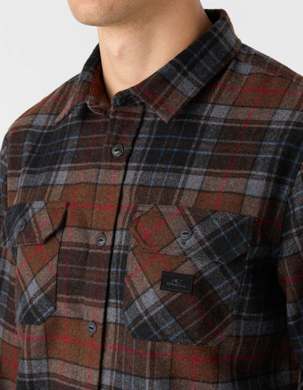 O'NEILL Dune Mens Flannel - BROWN COMBO Product Image
