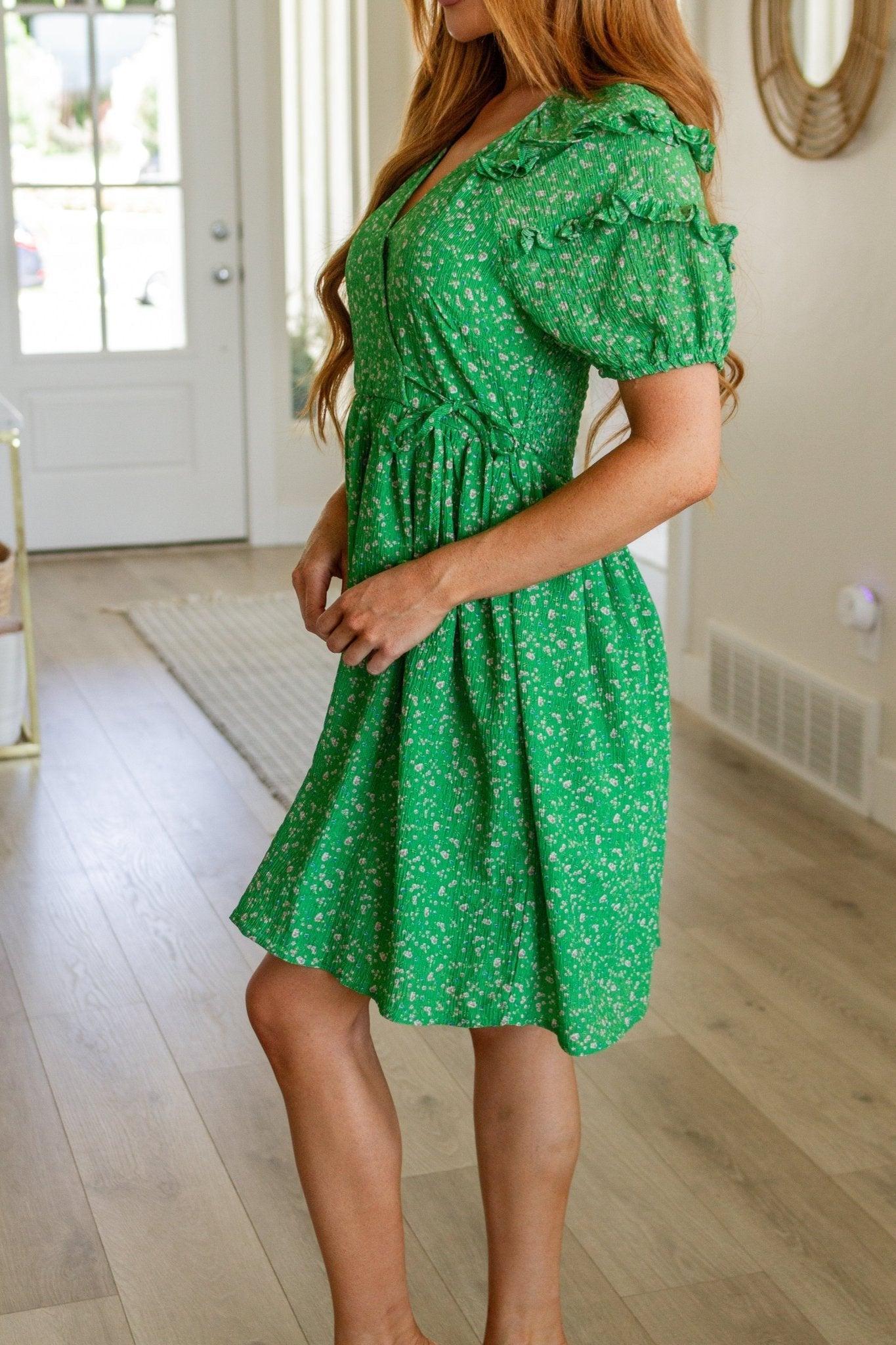 Melinda Corduroy Patch Pocket Skirt in Emerald (Online Exclusive) Product Image