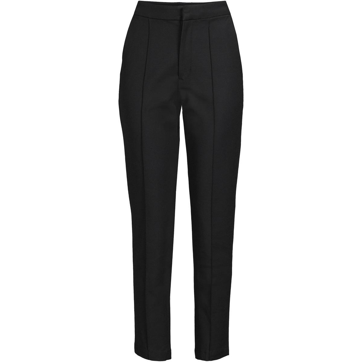 Women's Lands' End High Waisted Bi-Stretch Pintuck Pencil Ankle Pants, Size: 10, Deep  Blue Product Image