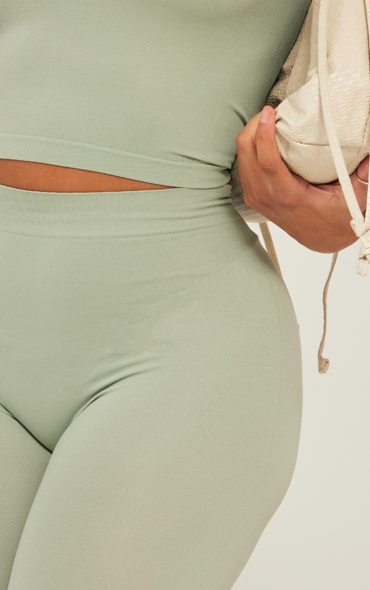 Shape Sage Green Stretch Seamless Leggings Product Image