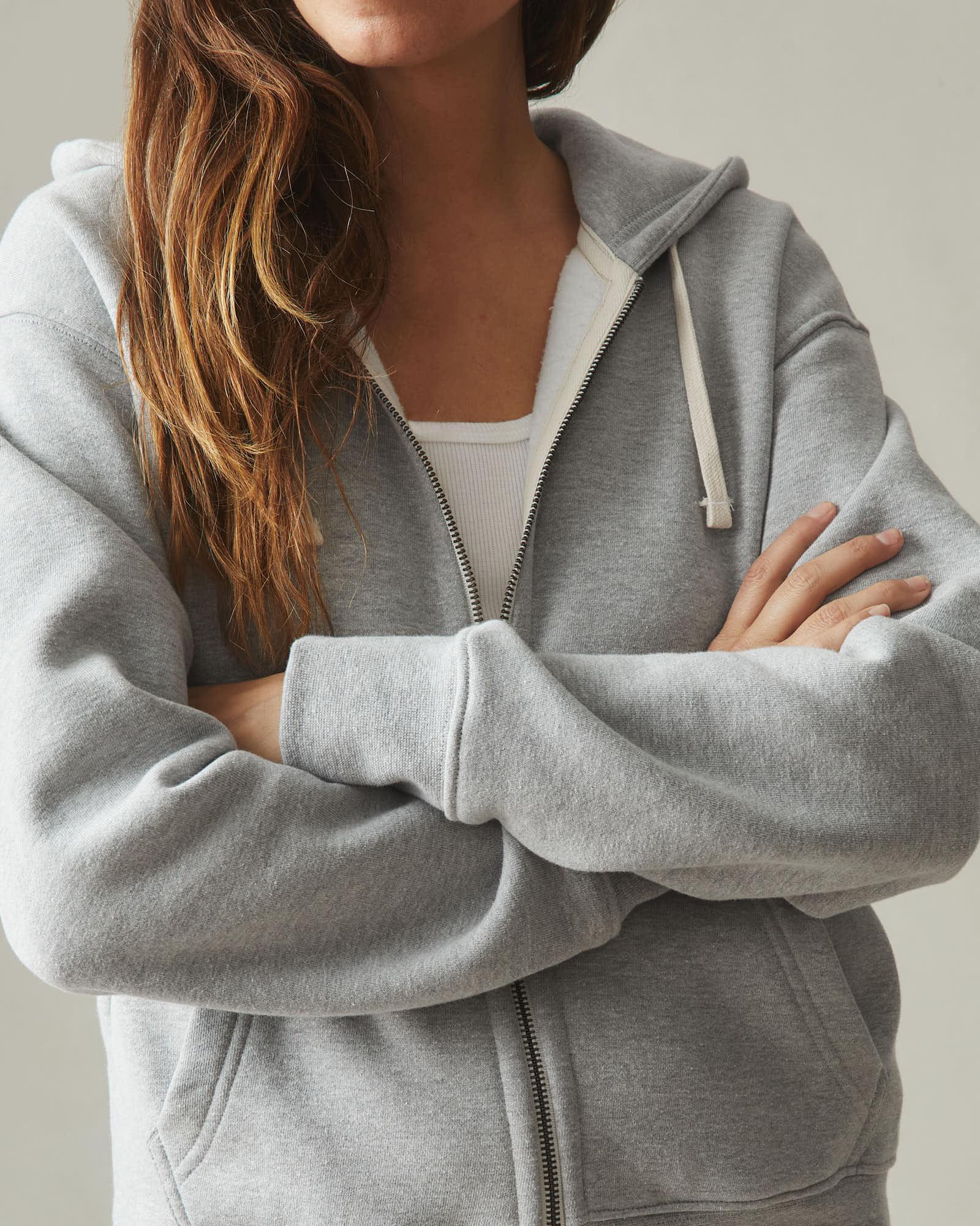 Women's Midweight Full Zip - Athletic Heather Product Image