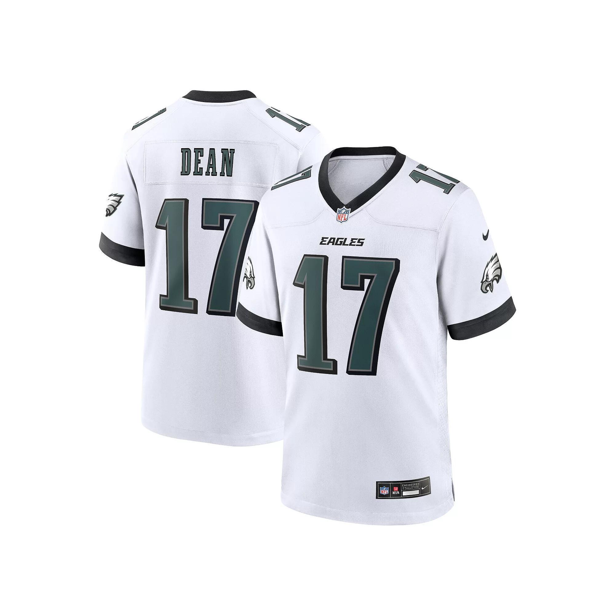 Men's Nike Nakobe Dean White Philadelphia Eagles White Game Jersey, Size: XL Product Image