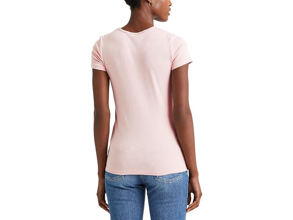 Lauren Ralph Lauren Short Sleeve Round Neck Stretch Cotton T Product Image
