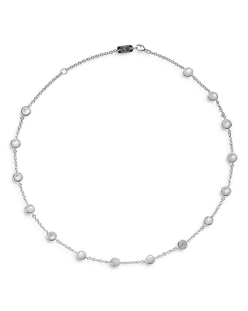 Stone Station Necklace in Sterling Silver Product Image