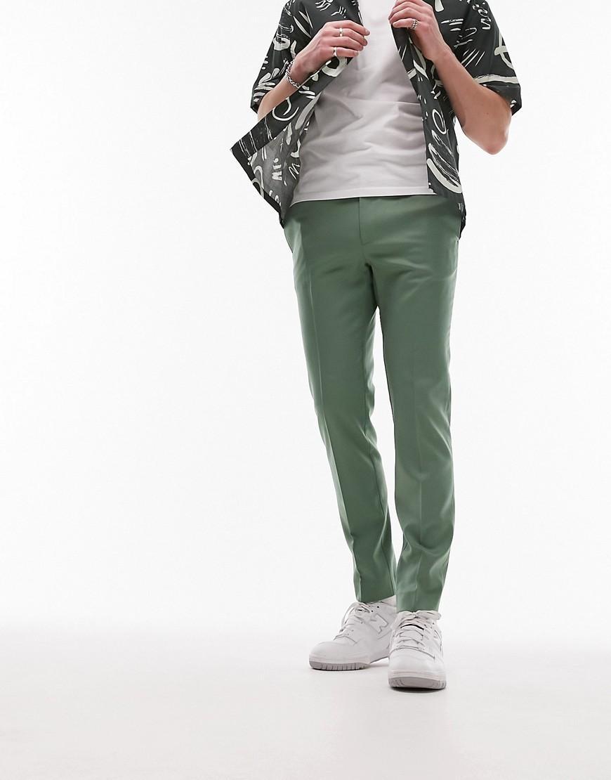 Topman skinny smart pants with elasticated waistband Product Image