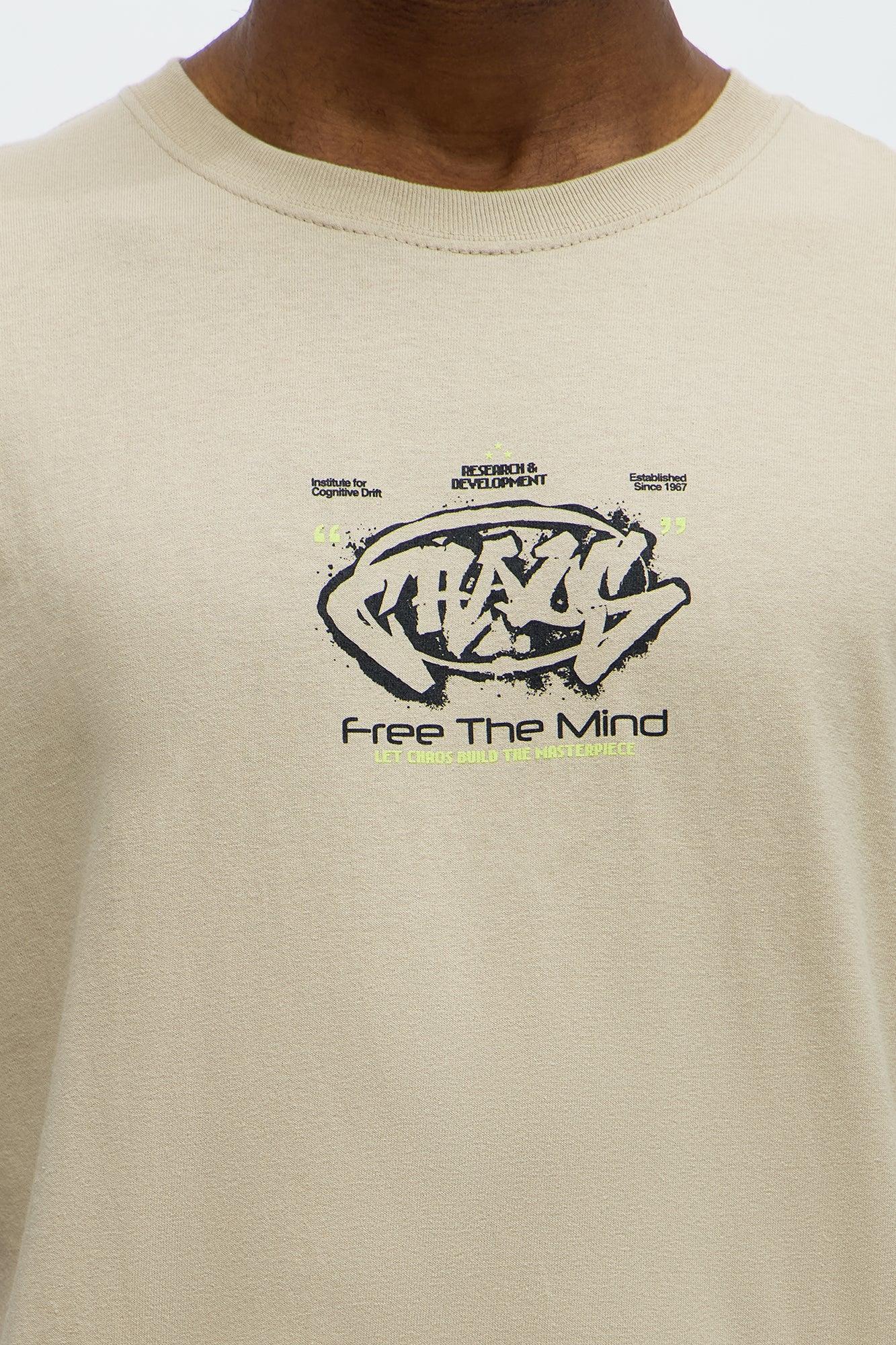Chaos Free The Mind Short Sleeve Tee - Tan Product Image