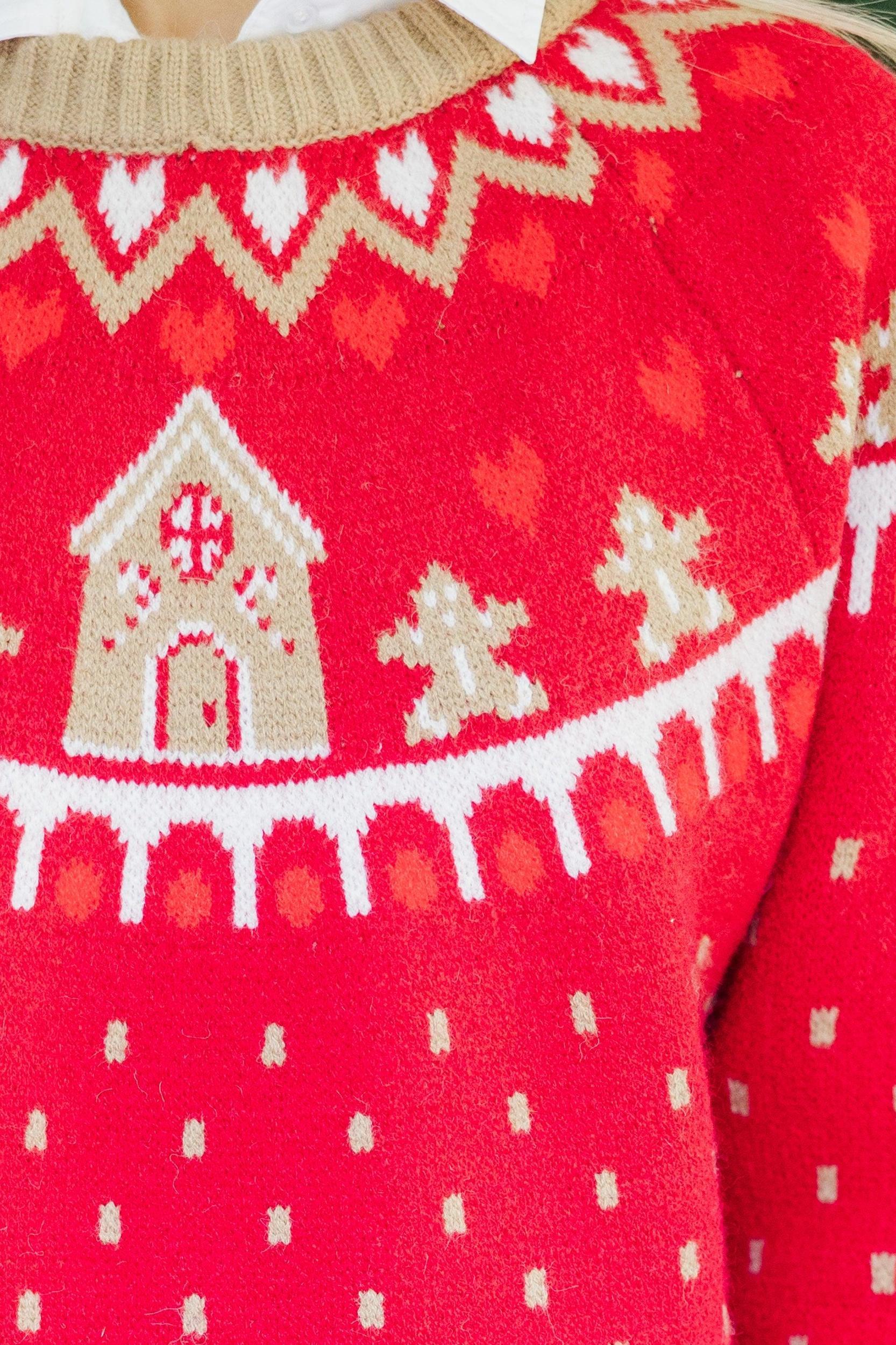 Holiday Dreaming Red Novelty Sweater Female Product Image