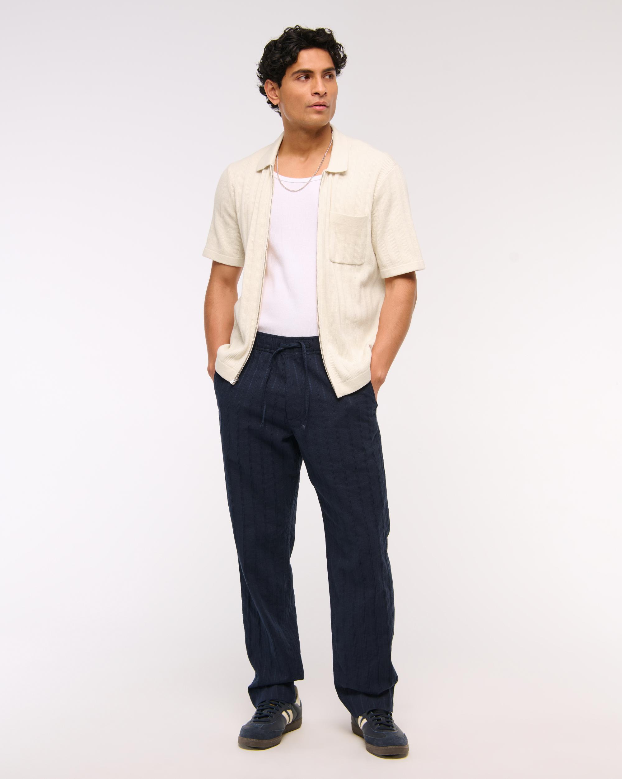 Full-Zip Sweater Polo Product Image