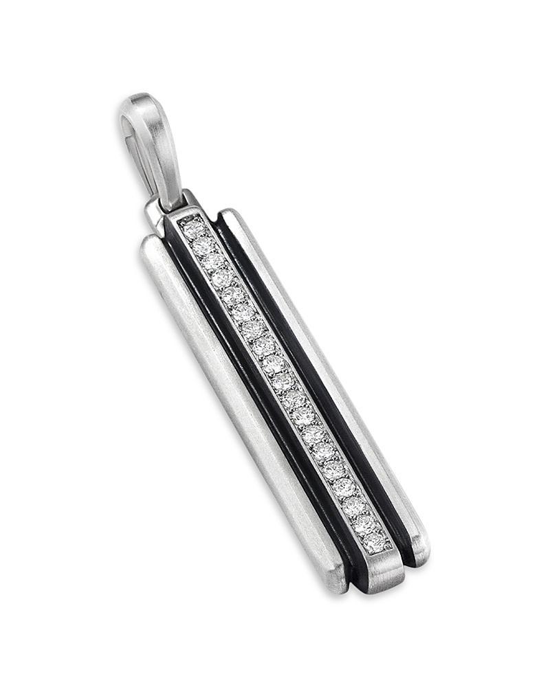David Yurman Mens Deco Ingot tag with Pave Diamonds, 44mm Product Image