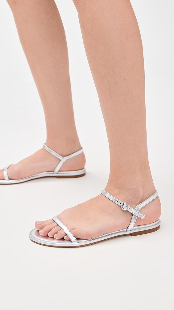 AEYDE Nettie Laminated Nappa Leather Sandals | Shopbop Product Image