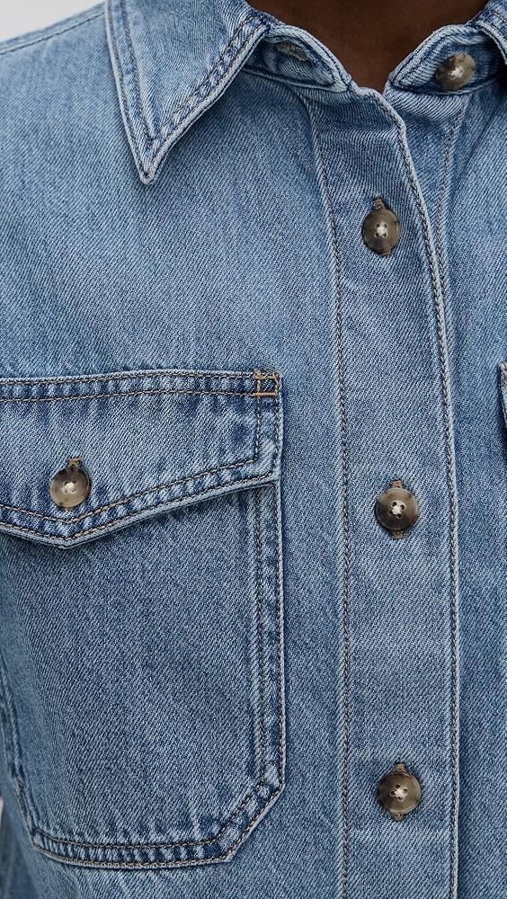 Madewell Boxy Crop Button Up Shirt | Shopbop Product Image