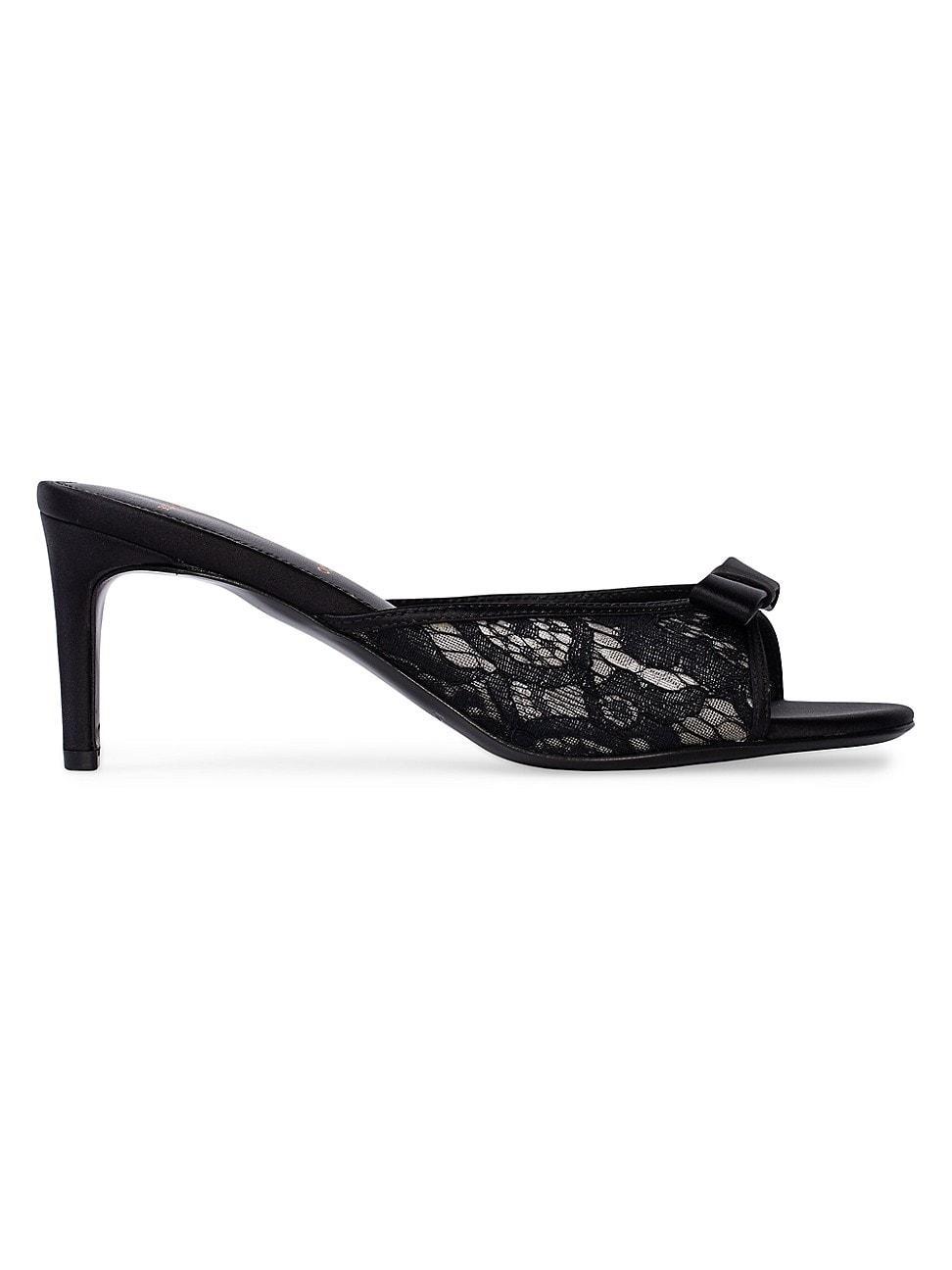 Womens Rita 65MM Lace Mules Product Image