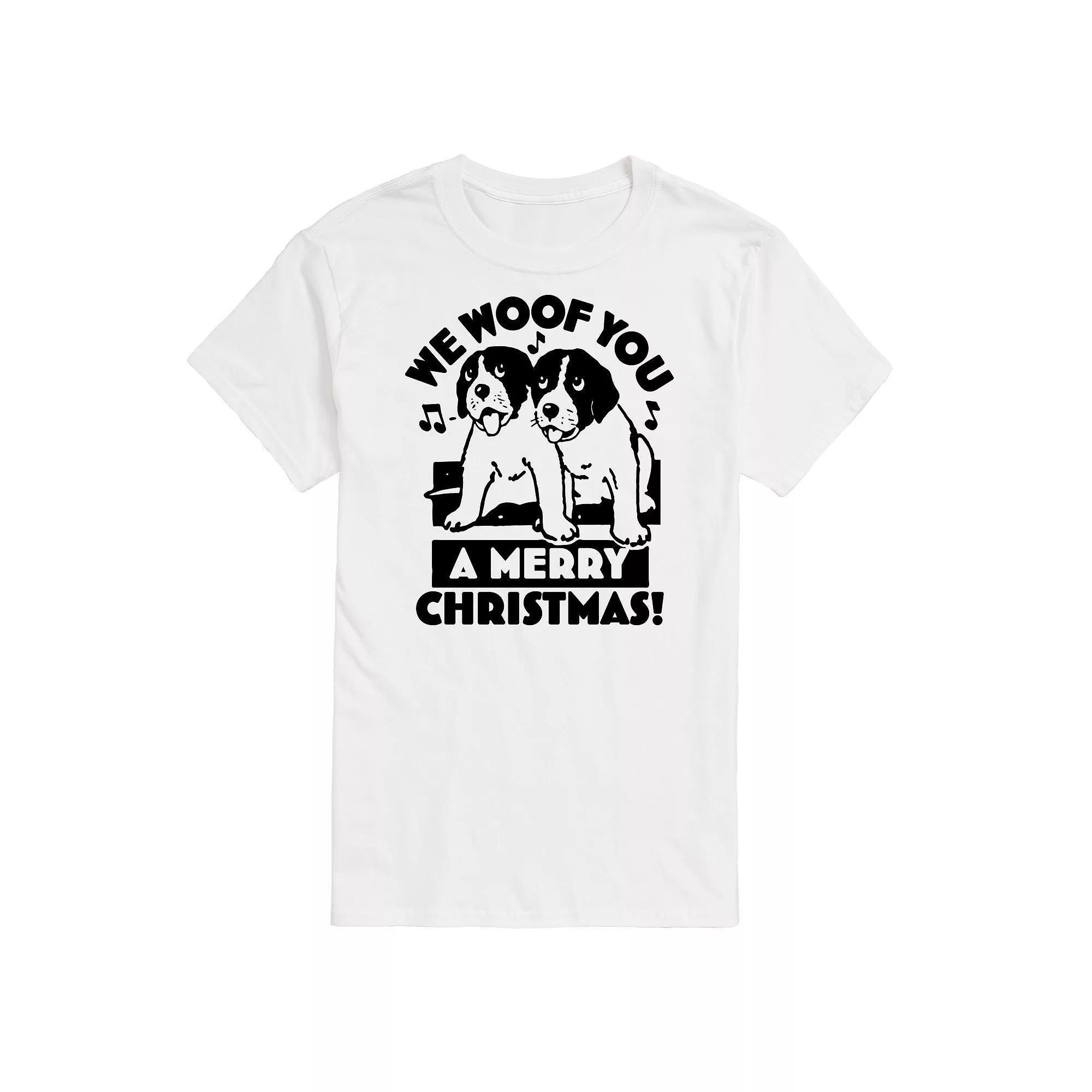 Big & Tall We Woof You Merry Christmas Graphic Tee, Mens Product Image