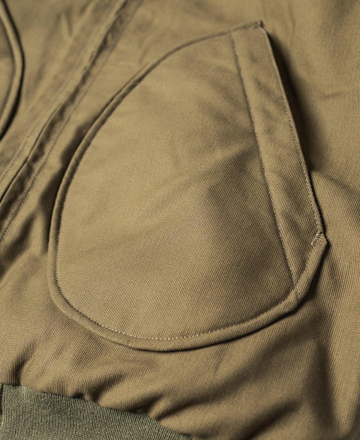 Leopard Print Reversible Deck Jacket - Khaki Product Image