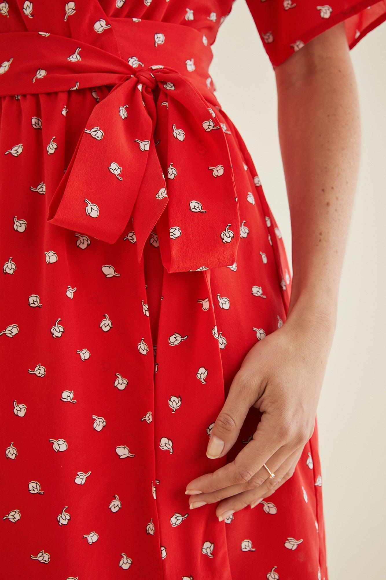 Galatea Wrap Dress - ReAmour Female Product Image