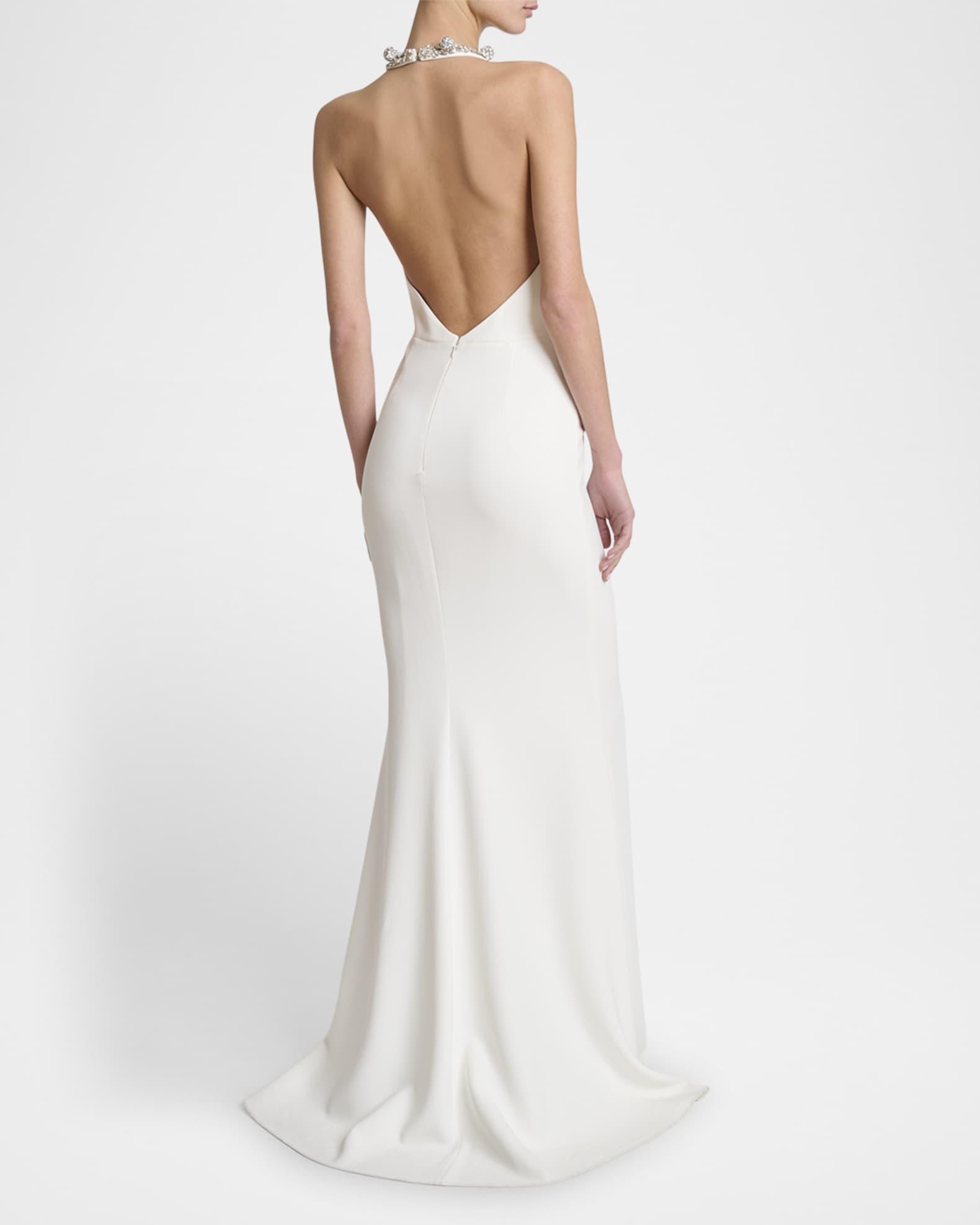 Crystal Halter Backless Gown Product Image