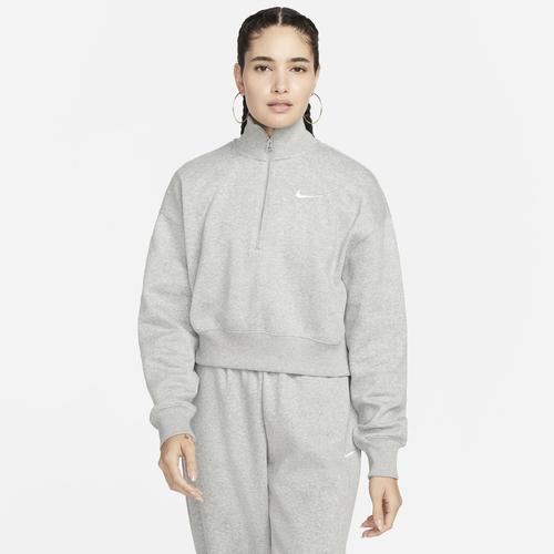 Womens Nike Sportswear Phoenix Fleece 1/4-Zip Cropped Sweatshirt Product Image