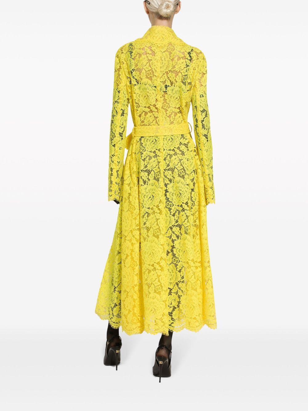 cordonetto-lace trench coat Product Image