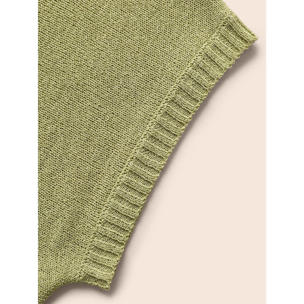 Plus Size Solid Kimono Collar Dolman Sleeve Cardigan Olive Women Casual Loose Short sleeve Everyday Cardigans BloomChic 26/4X Product Image
