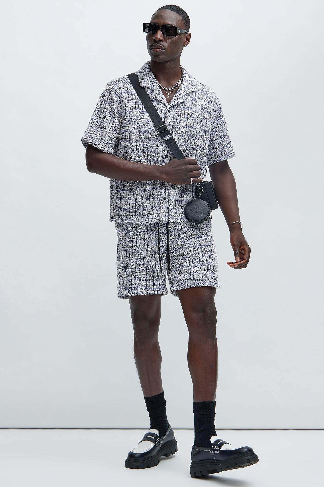 Maddox Textured Shirt - Blue/combo Product Image