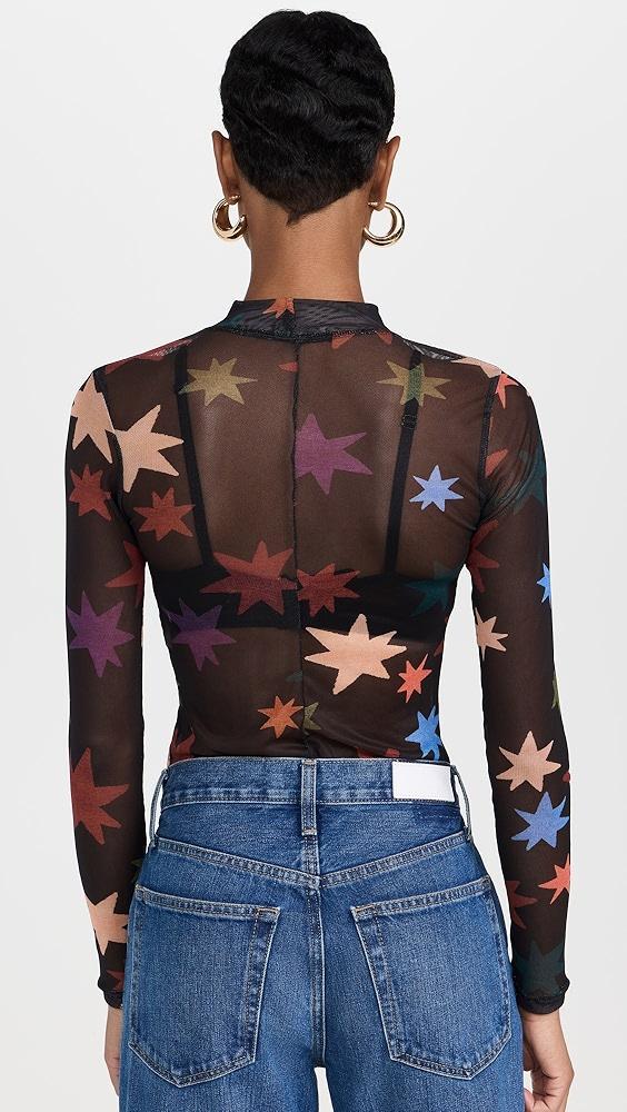 Dress To Orion Print Tulle Top | Shopbop Product Image