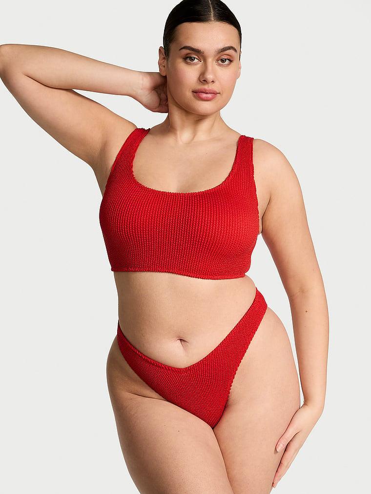 Crinkle Brazilian Bikini Bottom Product Image