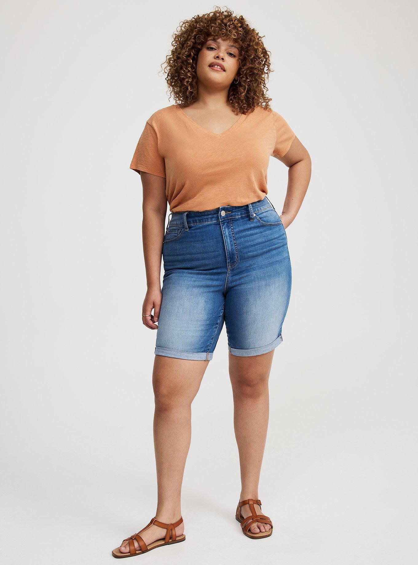 Perfect High-Rise Bermuda Jean Short Product Image