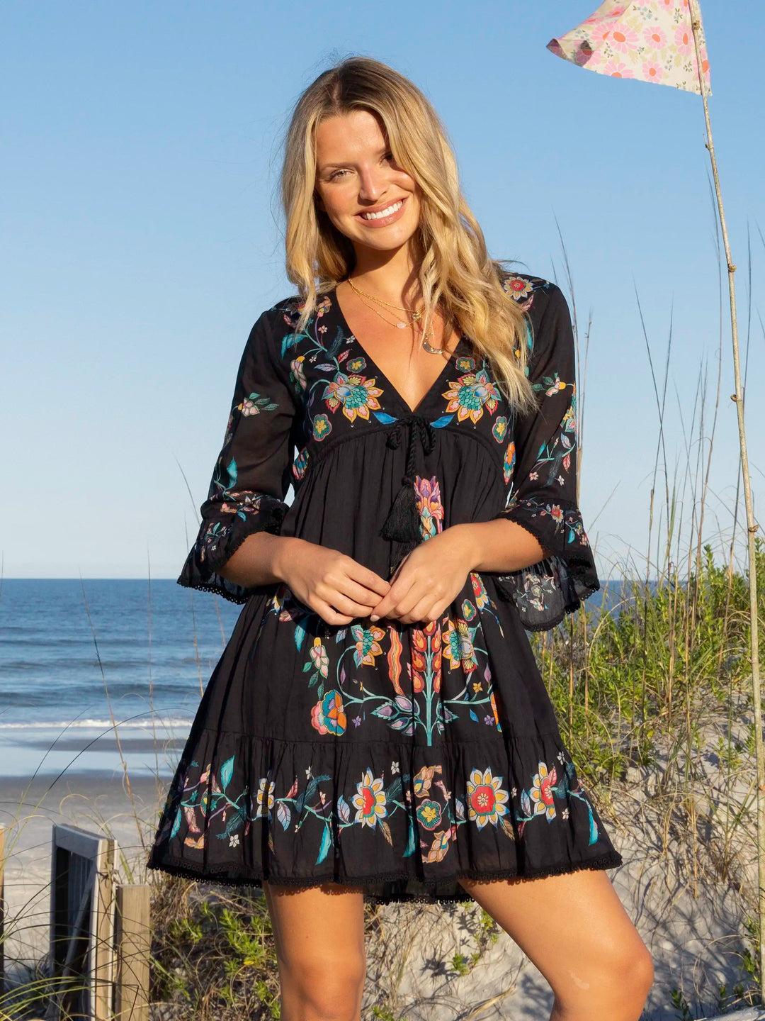 Capri Cotton Mini Dress Product Image