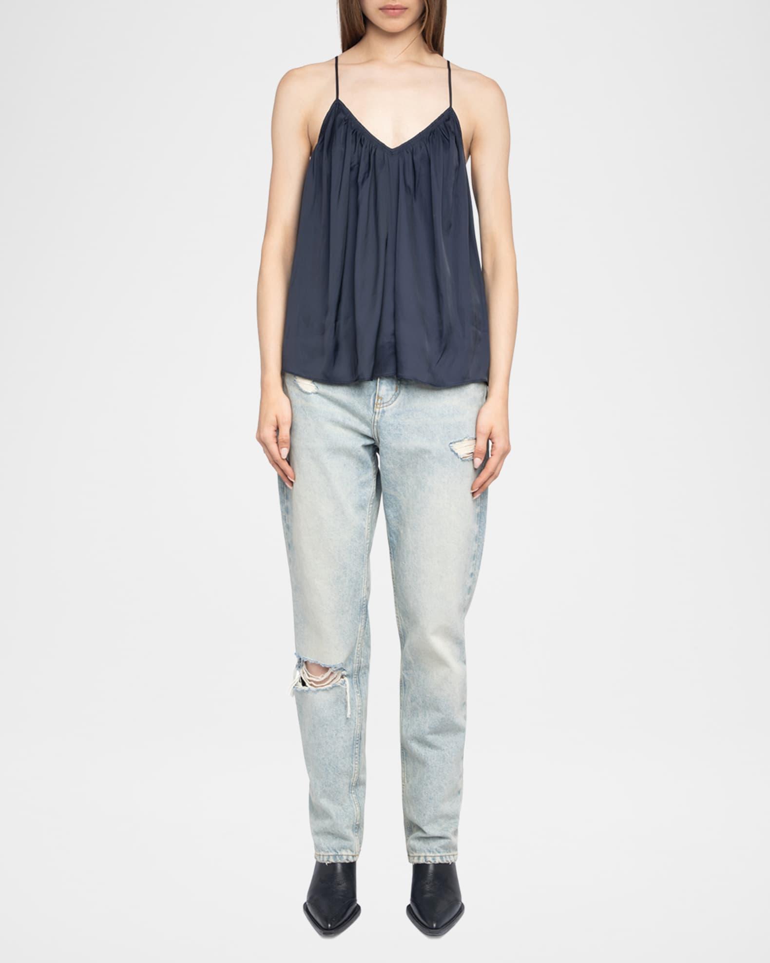 Cym Pleated Satin Camisole Product Image
