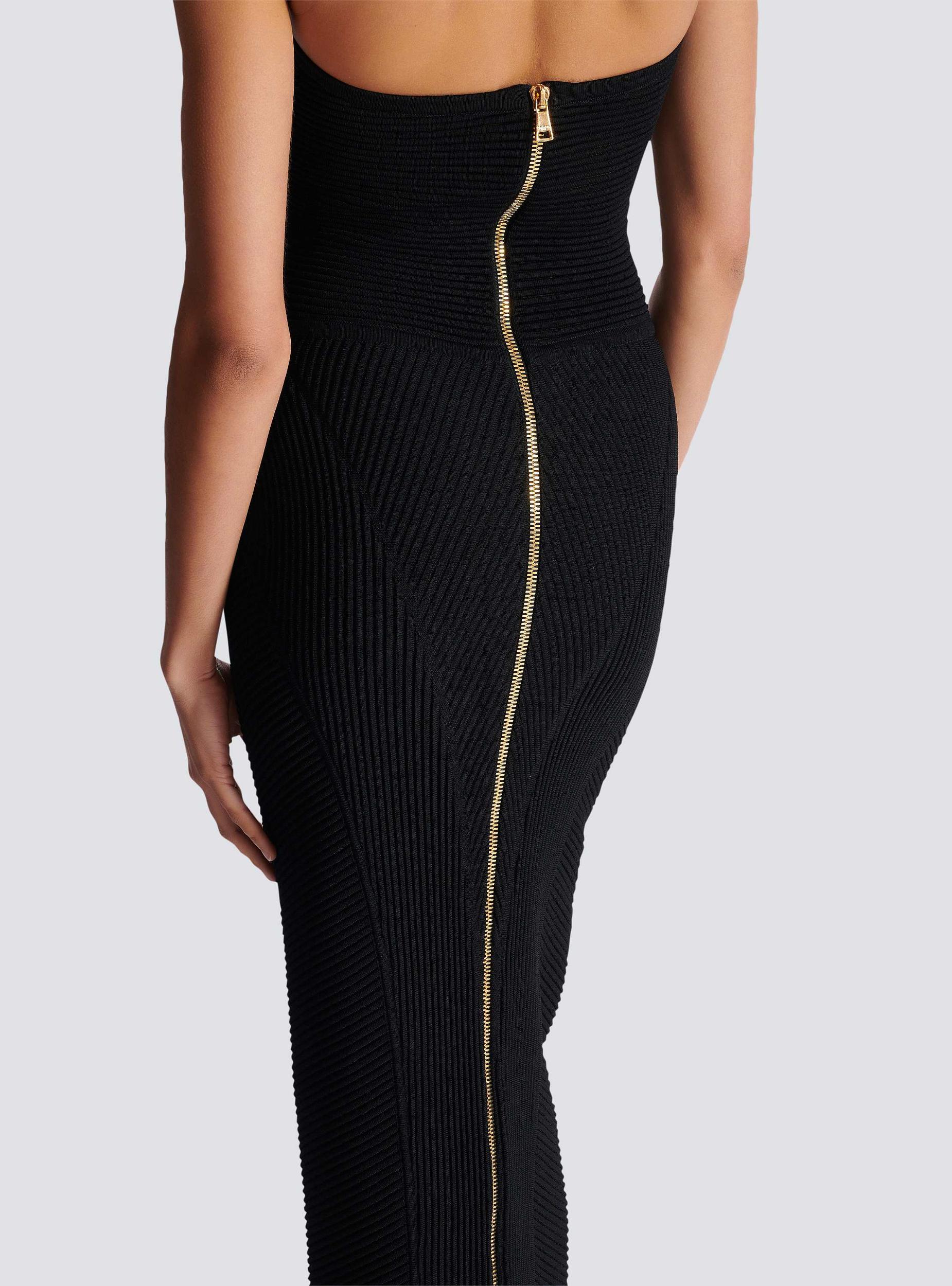 Long strapless knit dress Product Image