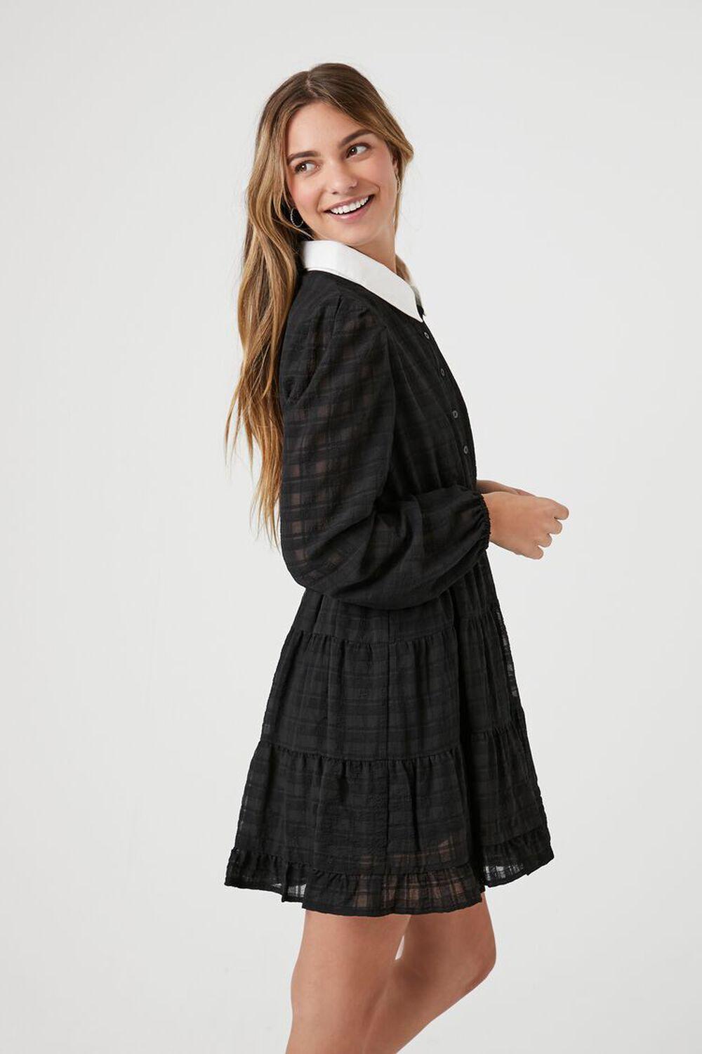 Striped Long-Sleeve Shirt Dress | Forever 21 Product Image