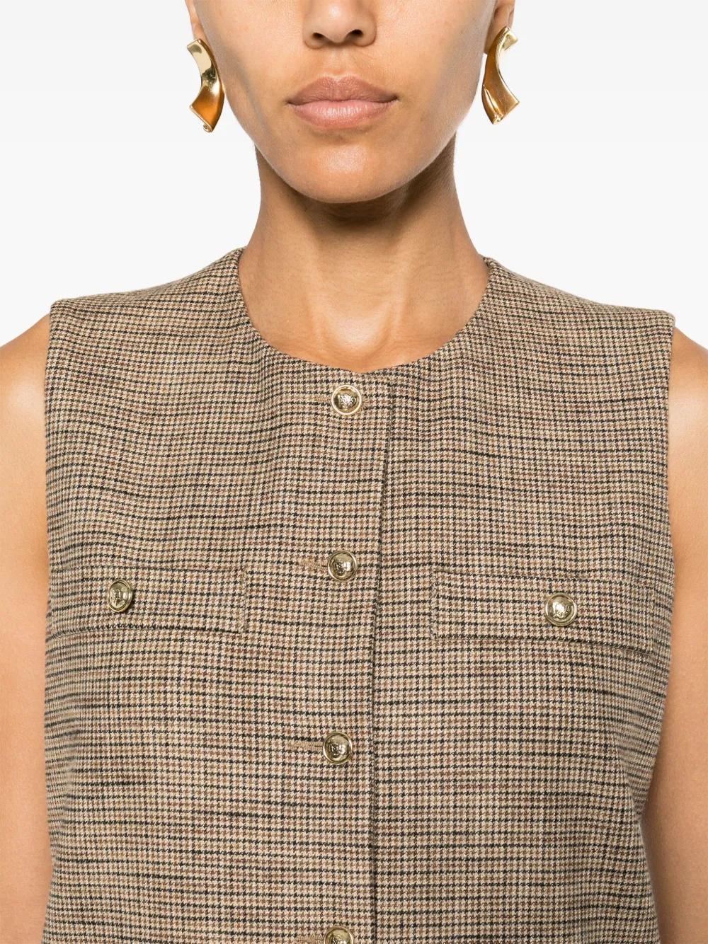 houndstooth-pattern mini dress Product Image