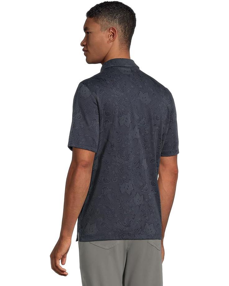 Men's Johnston & Murphy Paisley Knit Jacquard Polo Product Image