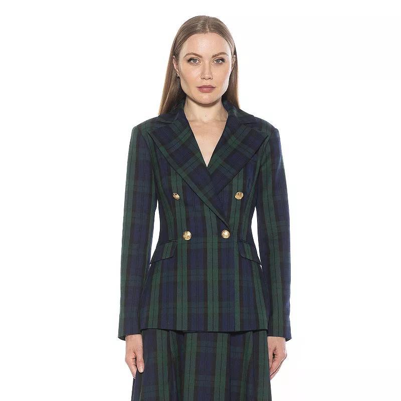 Women's ALEXIA ADMOR Farrah Twill Classic Double Breasted Jacket, Size: 12, Pink Product Image