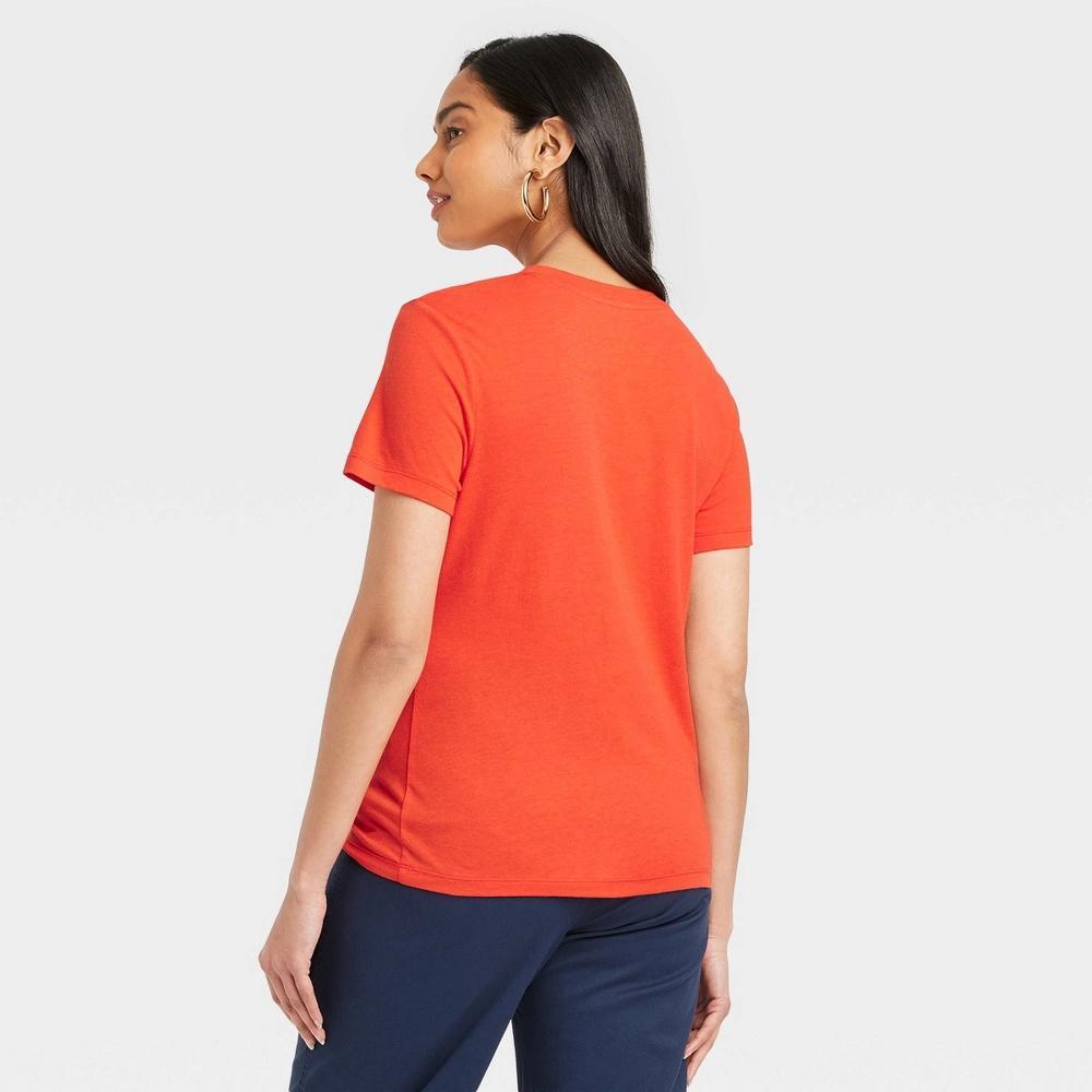 Womens Short Sleeve T-Shirt - A New Day Red XS Product Image