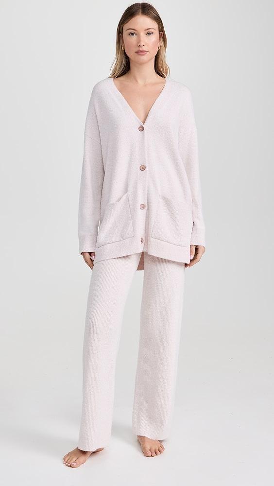 Barefoot Dreams CCL Contrast Rib Pocket Cardigan | Shopbop Product Image