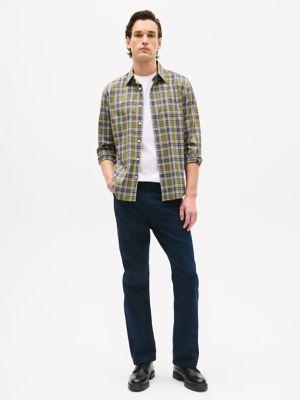 Regular Fit Plaid Stretch Poplin Shirt Product Image