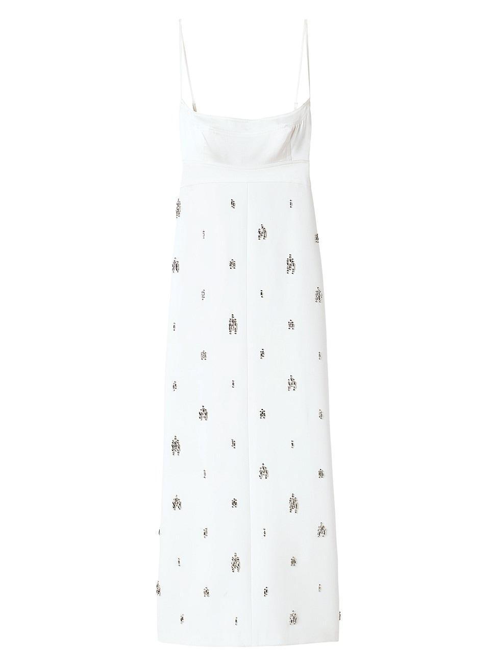 Womens Alana Crystal-Embellished Midi-Dress Product Image