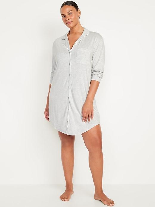 Knit Jersey Sleep Shirt Product Image