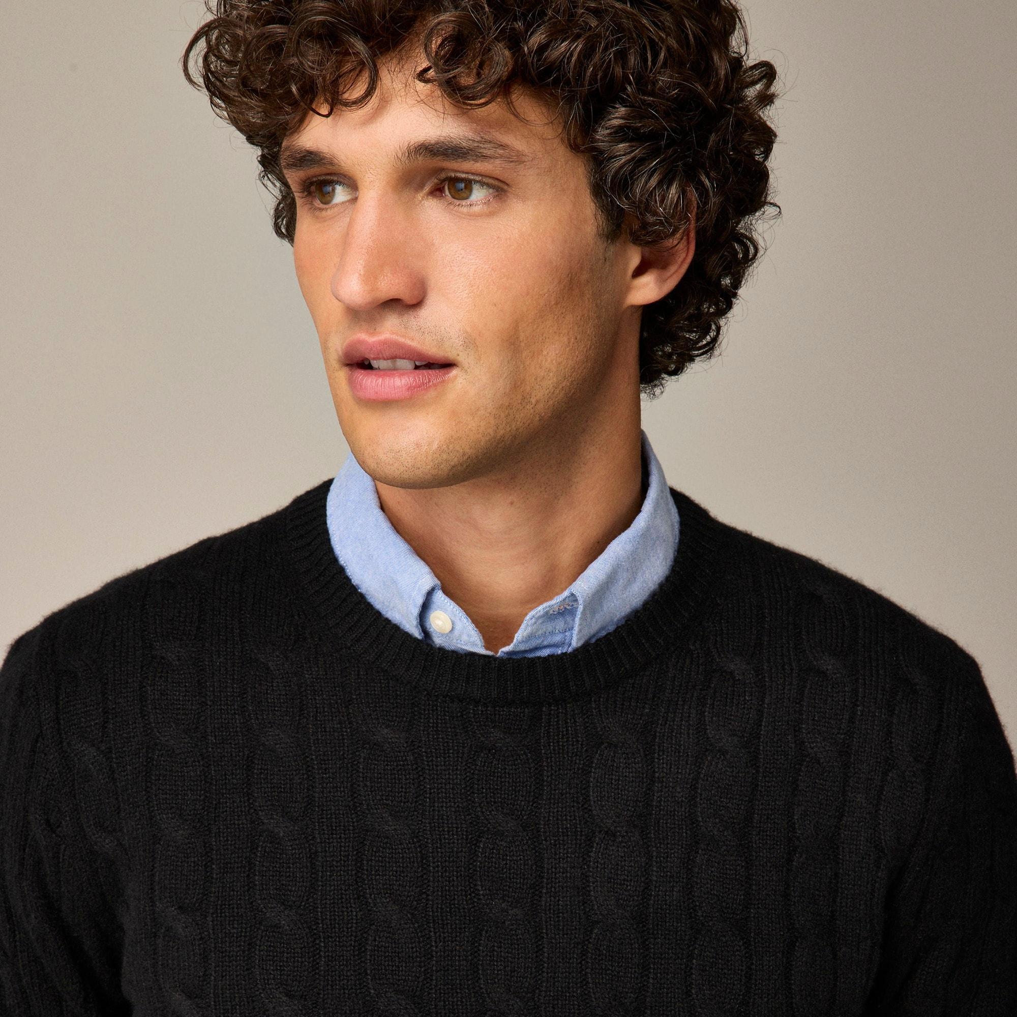 Cashmere cable-knit sweater Product Image