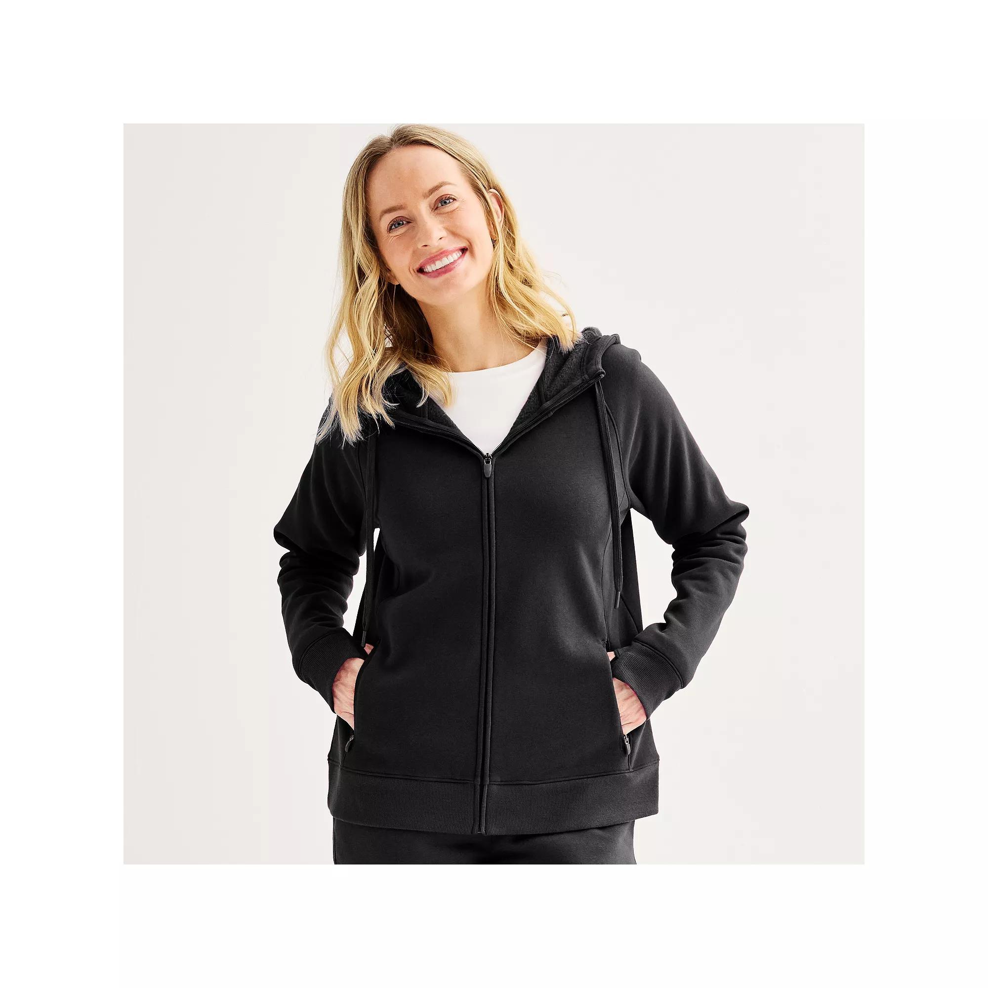 Womens Tek Gear Ultrasoft Fleece Hoodie Jacket Product Image
