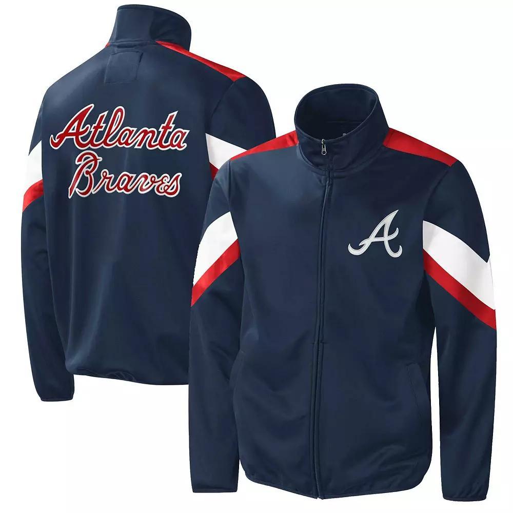 Men's G-III Sports by Carl Banks Navy Atlanta Braves Earned Run Full-Zip Jacket, Size: 3XL, Blue Product Image