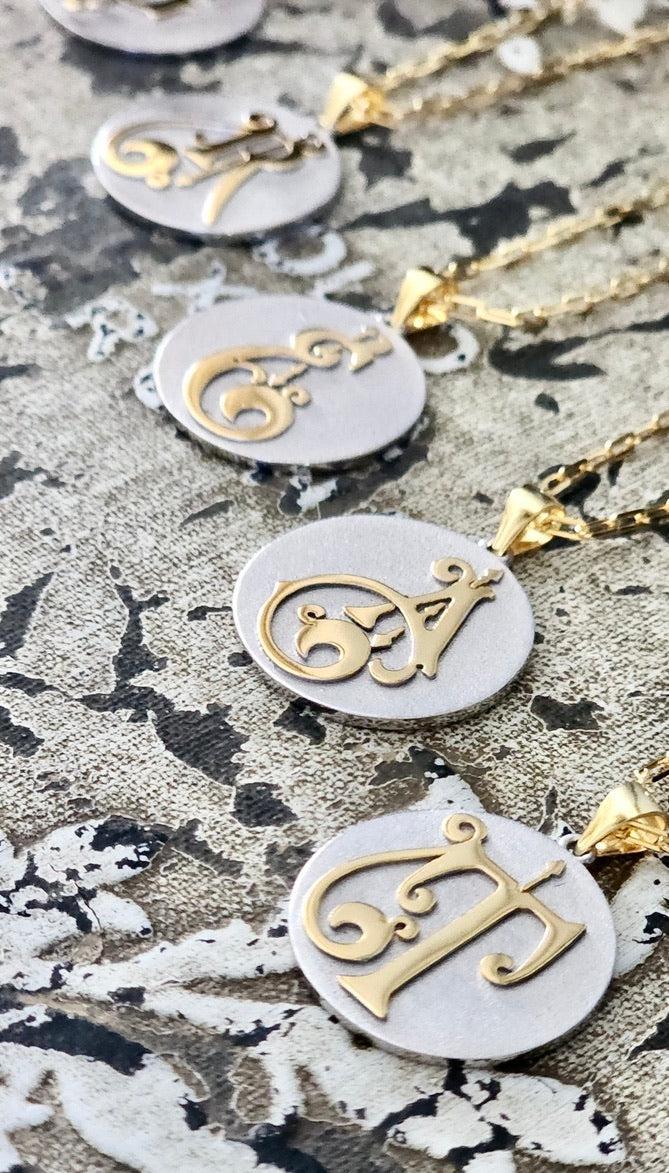Saints & Saviors Fancy Initial K Pendant Necklace Product Image