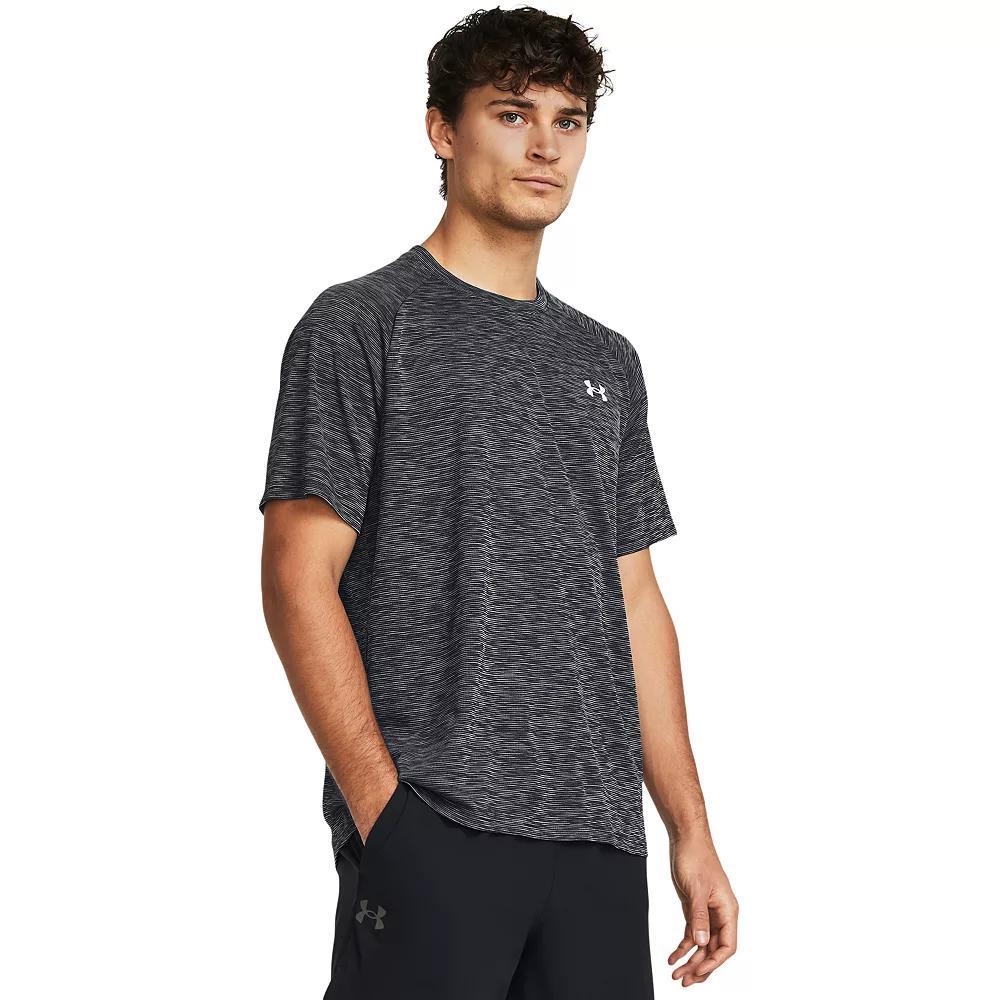 Men's Under Armour Tech Textured Short Sleeve Tee, Size: Small, Black Product Image