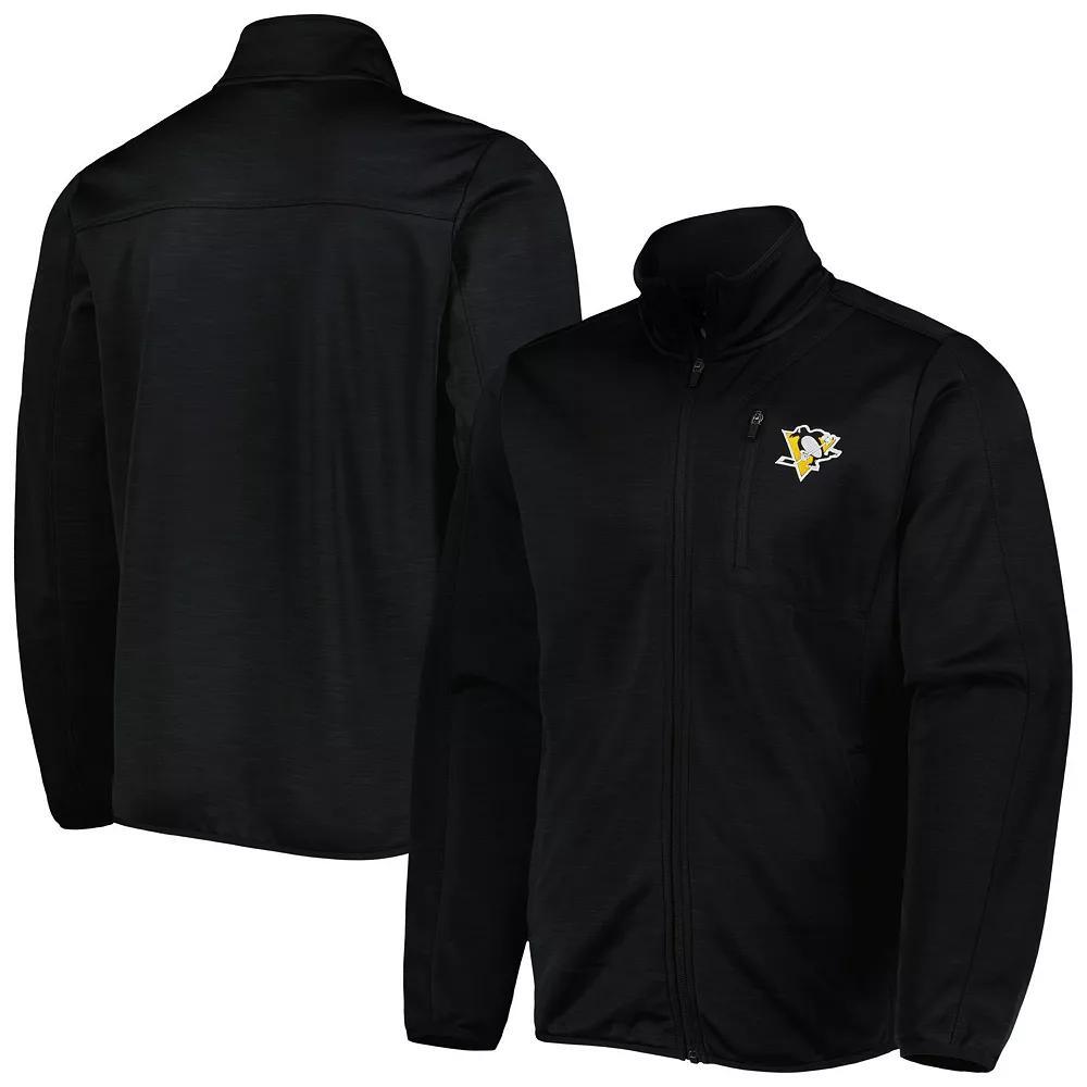 Men's G-III Sports by Carl Banks Black Pittsburgh Penguins Closer Transitional Full-Zip Jacket, Size: Small Product Image