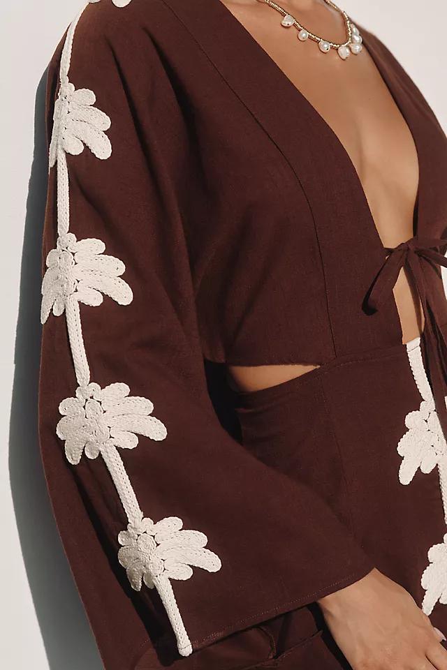 Celandine Palm Cutout Mini Kaftan Product Image